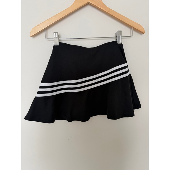 adidas Other - Adidas Skort Girls Medium 10/12 3-Stripe Athletic Tennis Skirt Black Excellent